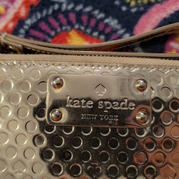 Kate Spade Metallic Gold Wristlet - Picture 4 of 12